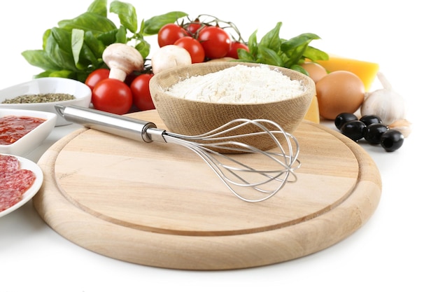 stół przygotowany do gotowania